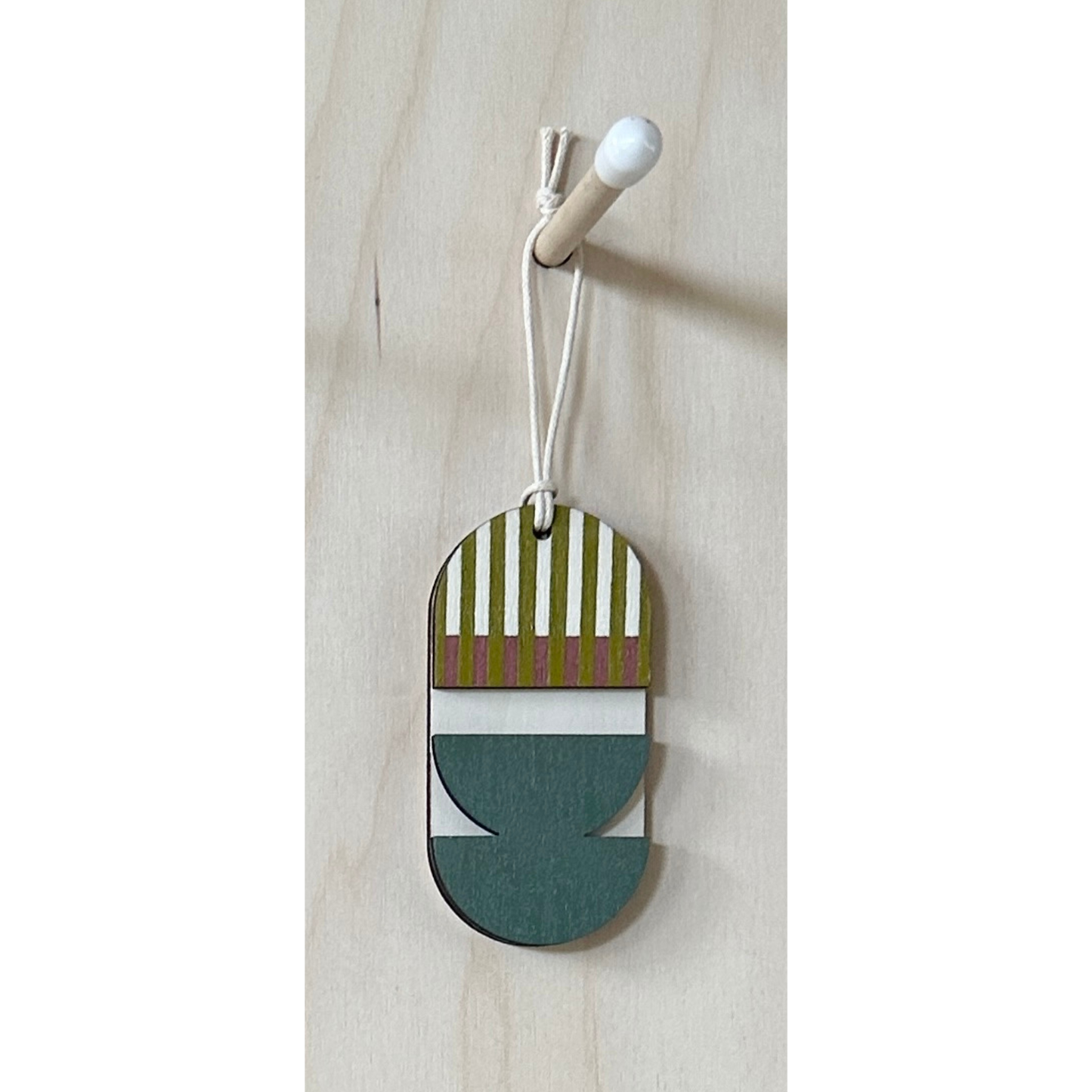 Geometric - Mini Mid-Century Wall Art - Little Wooden Decoration - Eclectic Collection
