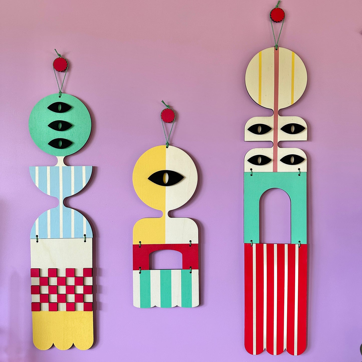 Eclectic Wall Hanging - Bright and Bold Wall Art - Abstract Home Decor