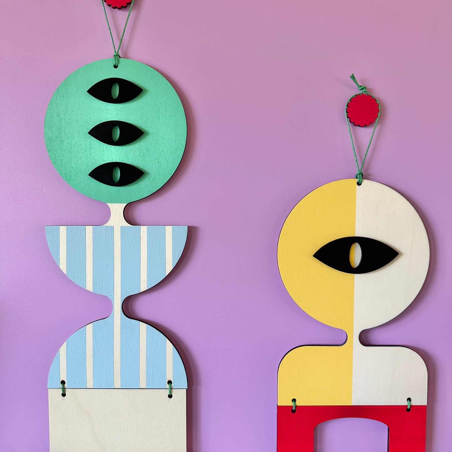 Modern Art Gallery Wall - Pop Art Style - Geometric Wall Hangings