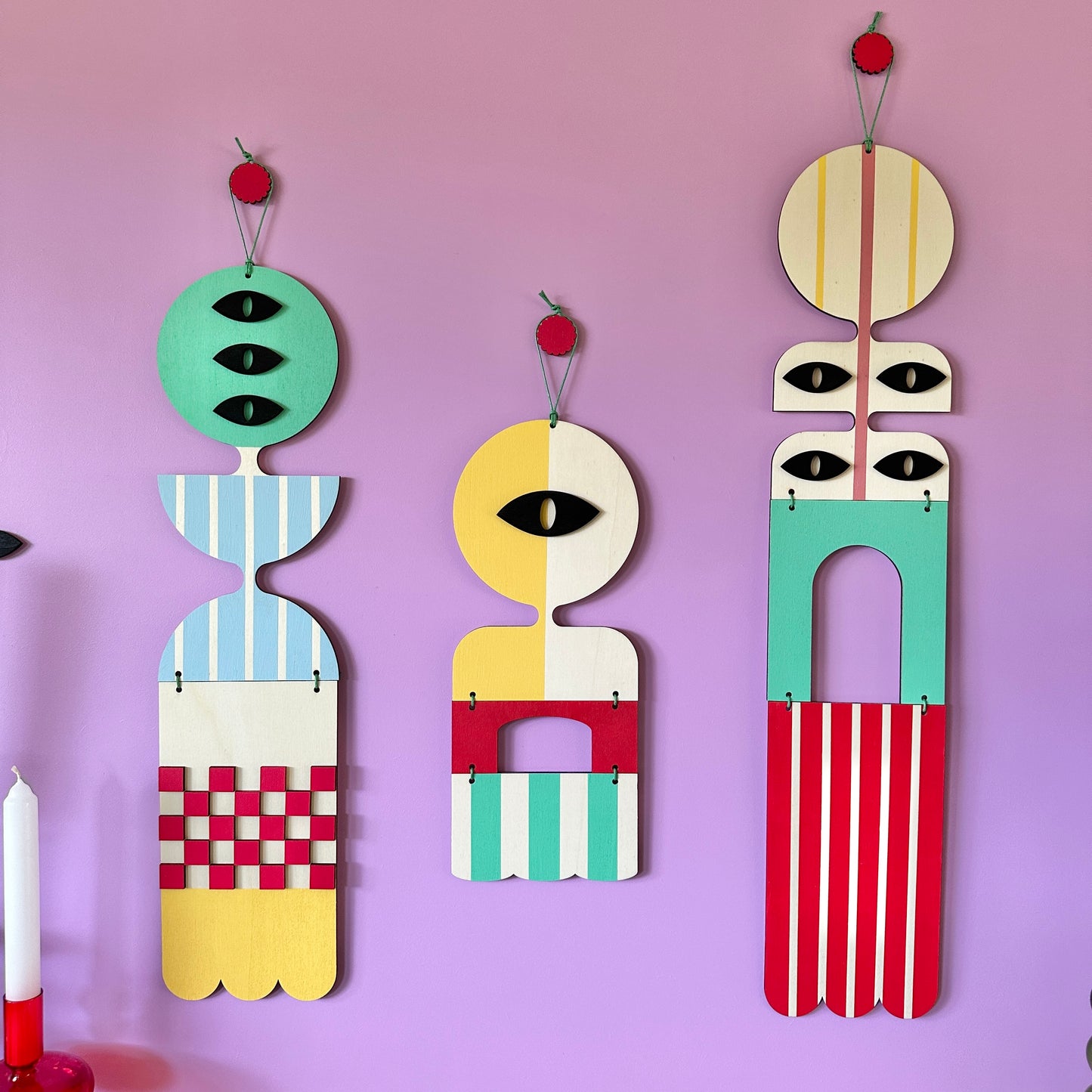 Modern Art Gallery Wall - Pop Art Style - Geometric Wall Hangings
