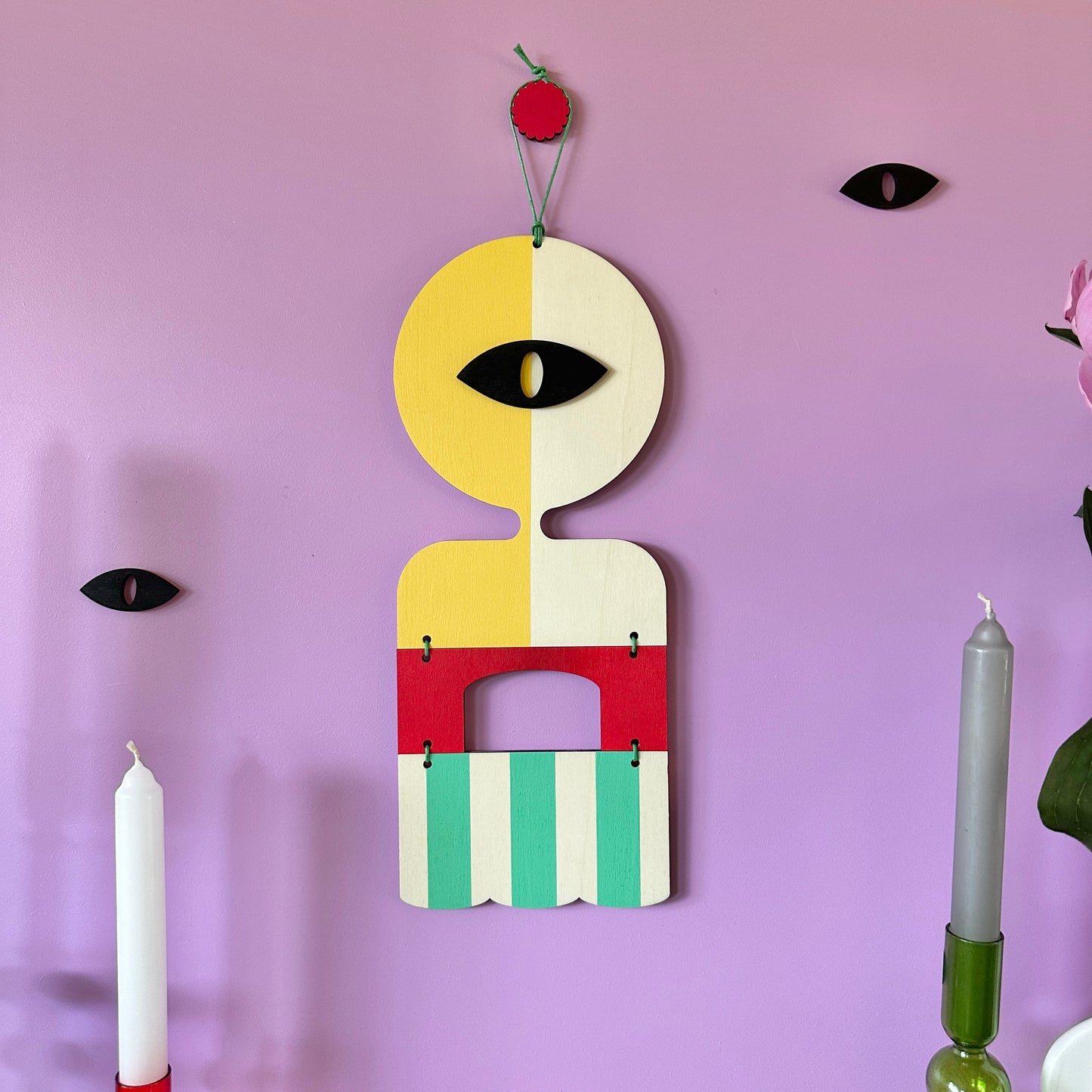 Vibrant Wall Hanging - Bold Pop Art Decor - Maximalist Wall Art