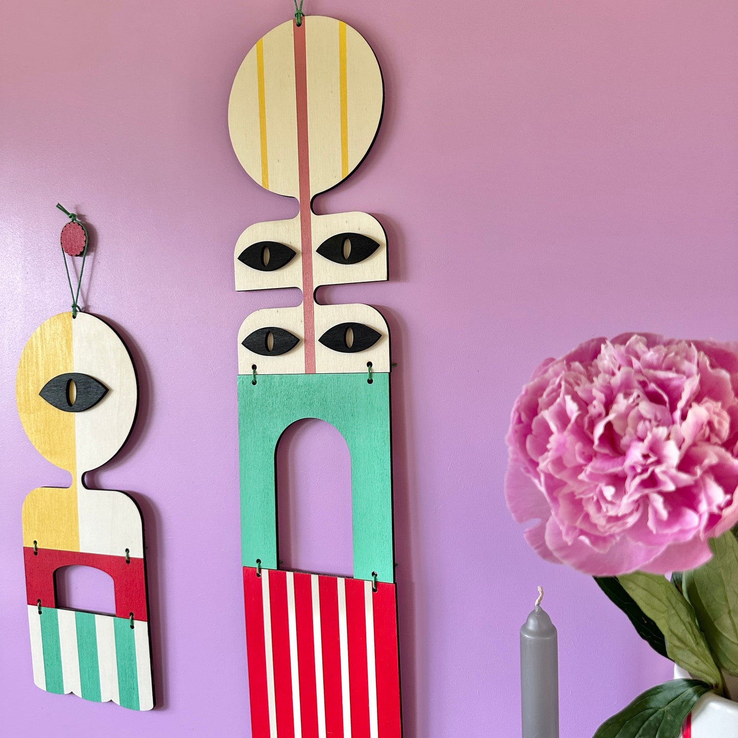 Modern Art Gallery Wall - Pop Art Style - Geometric Wall Hangings