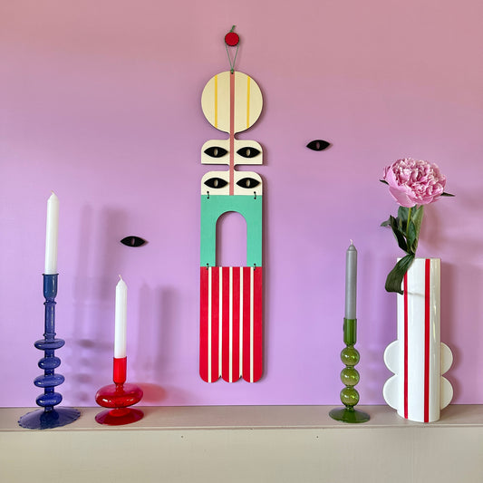 Eclectic Wall Hanging - Bright and Bold Wall Art - Abstract Home Decor