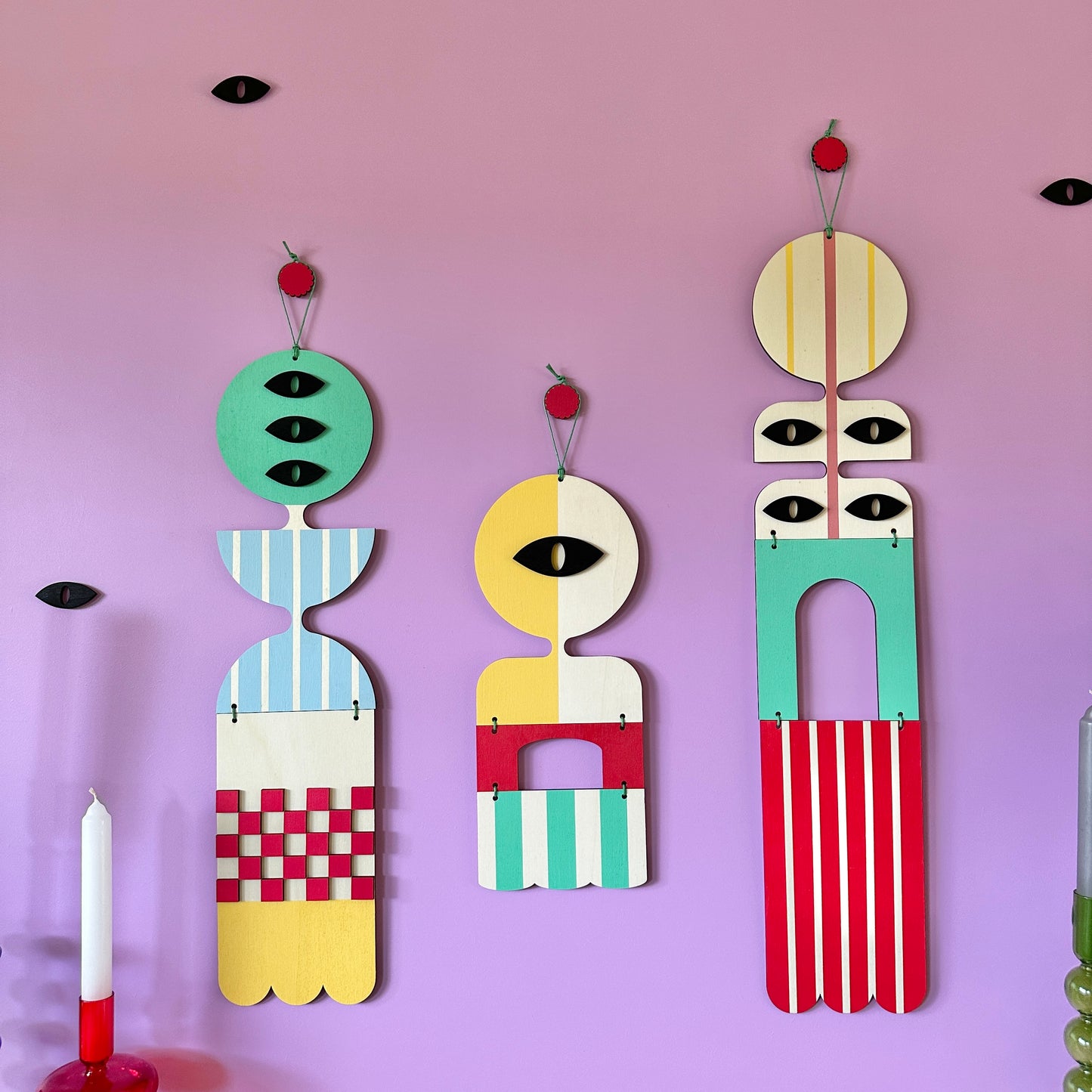 Modern Art Gallery Wall - Pop Art Style - Geometric Wall Hangings
