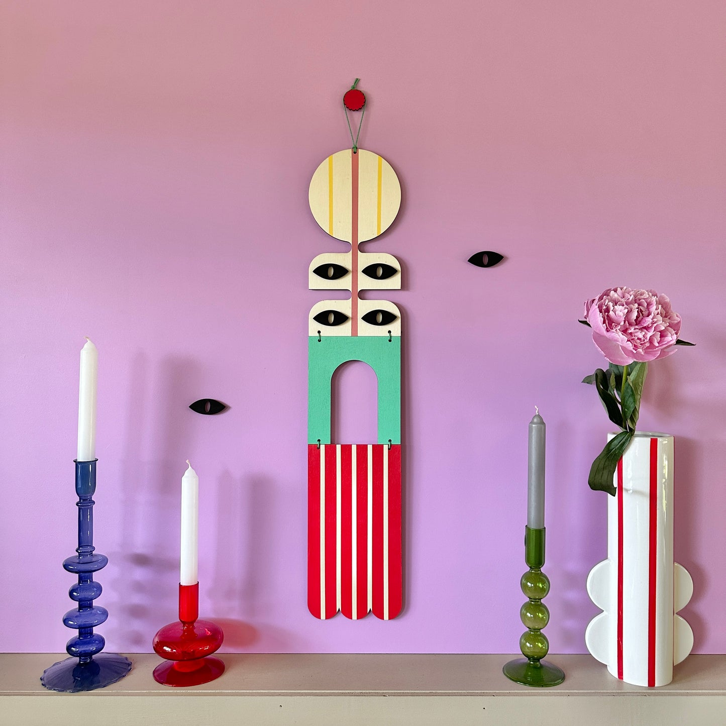 Eclectic Wall Hanging - Bright and Bold Wall Art - Abstract Home Decor
