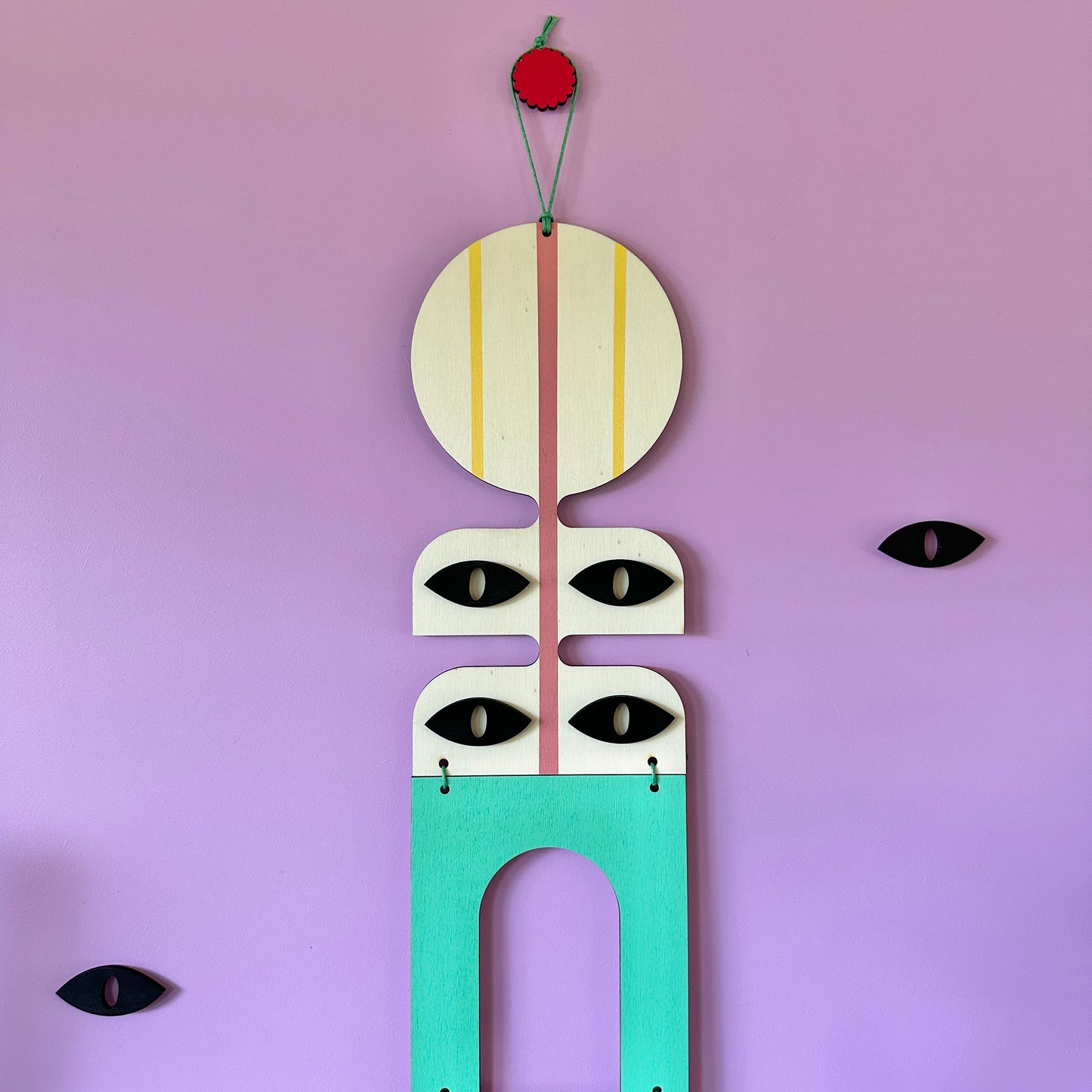 Eclectic Wall Hanging - Bright and Bold Wall Art - Abstract Home Decor