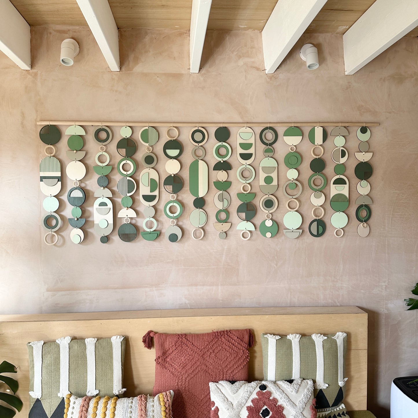 Green Wall Art - Home Decor - Modern Wall Art - Big Wall Hanging