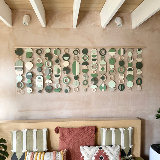 Green Wall Art - Home Decor - Modern Wall Art  - Big Wall Hanging