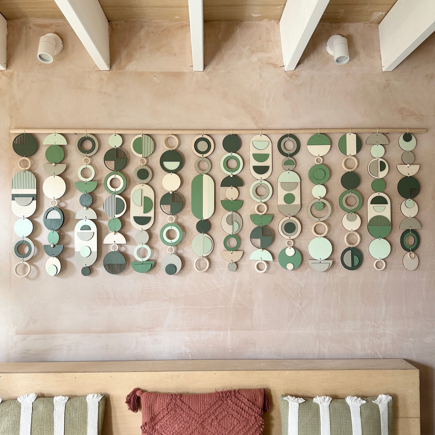 Green Wall Art - Home Decor - Modern Wall Art - Big Wall Hanging