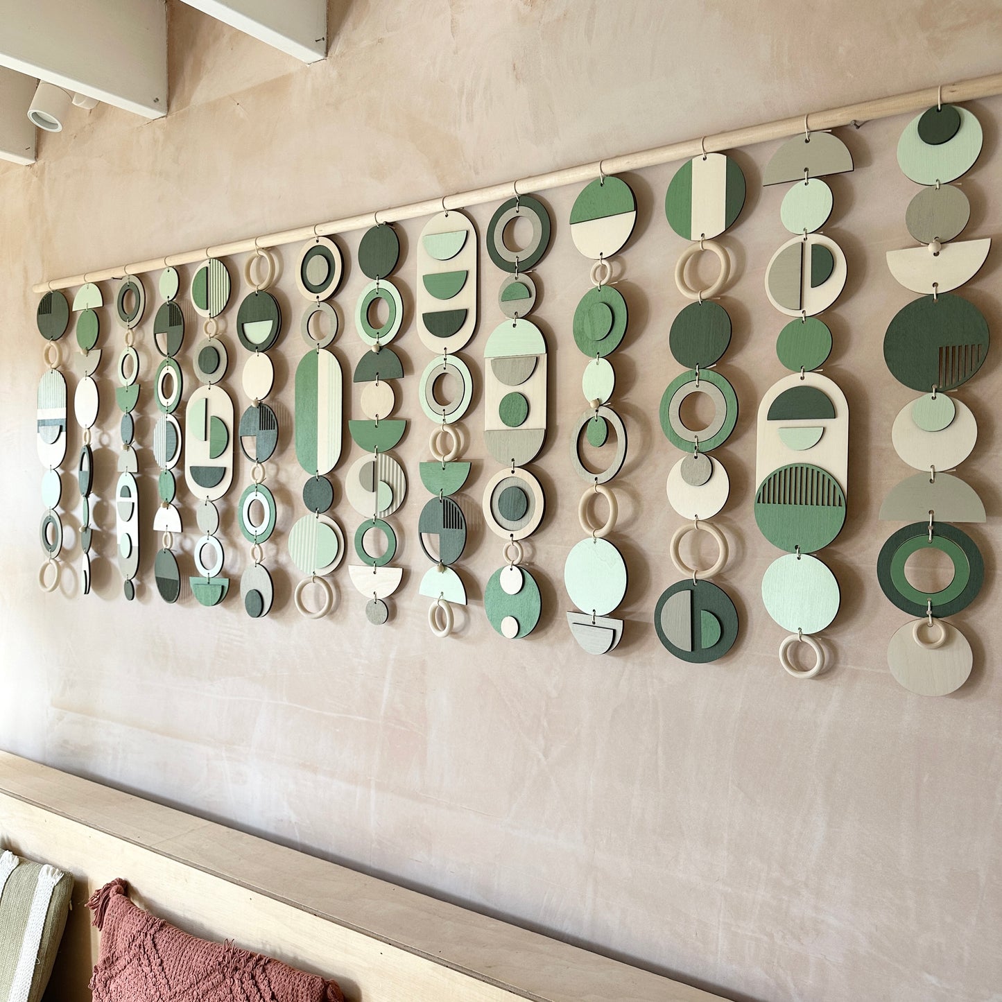 Green Wall Art - Home Decor - Modern Wall Art - Big Wall Hanging