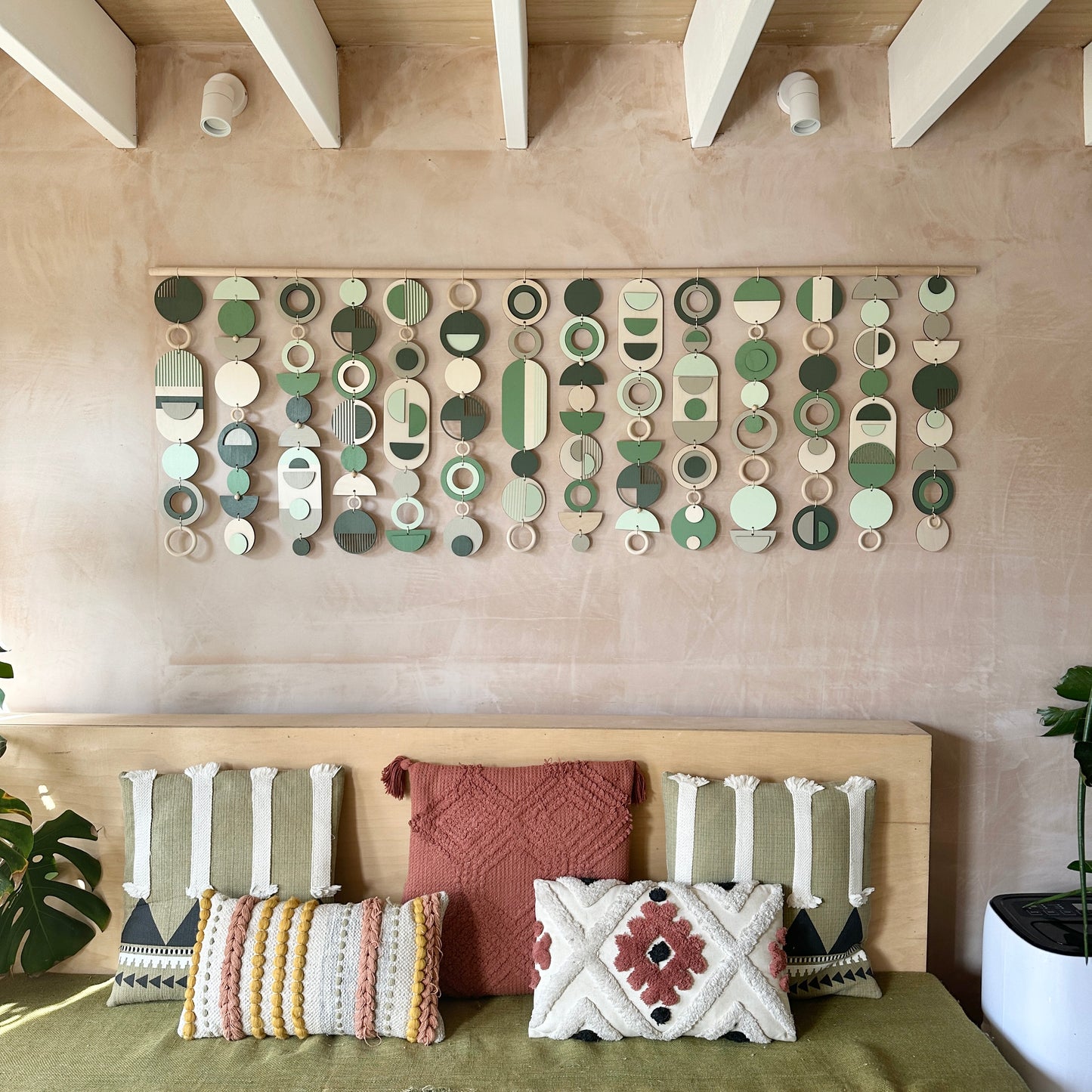 Green Wall Art - Home Decor - Modern Wall Art  - Large Centre Piece Art - Wall Tapestry