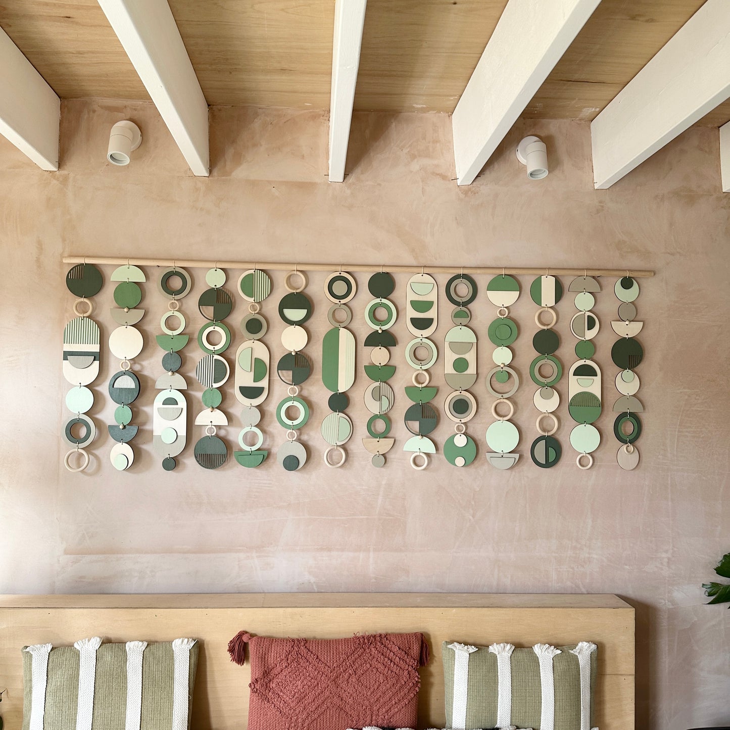 Green Wall Art - Home Decor - Modern Wall Art - Big Wall Hanging