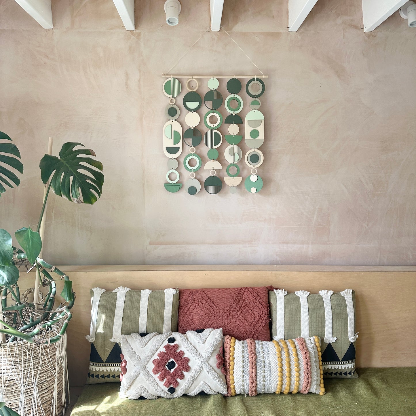 Green Wall Art - Home Decor - Modern Wall Art - Large Centre Piece Art - Wall Tapestry
