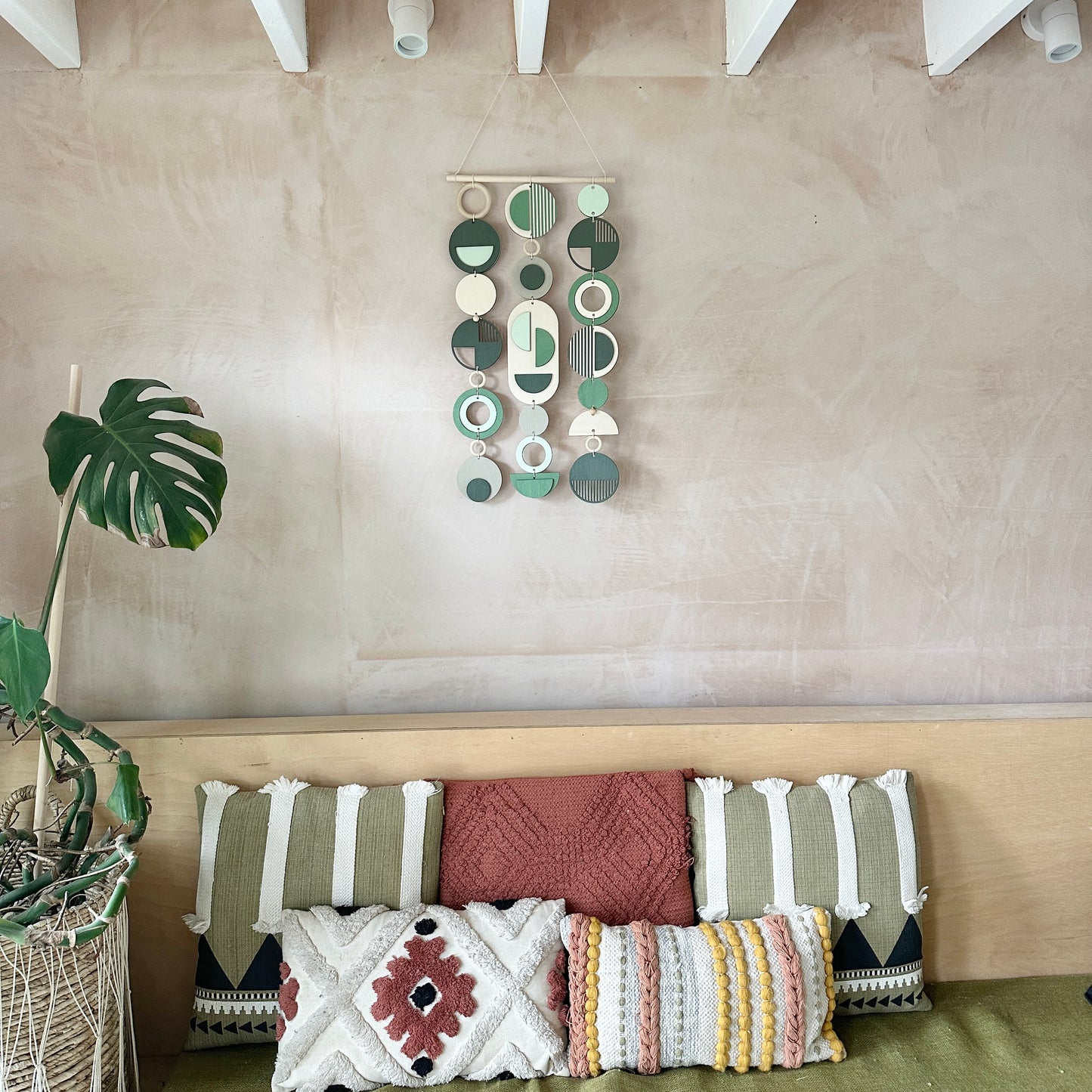 Green Wall Art - Home Decor - Modern Wall Art - Geometric Decor