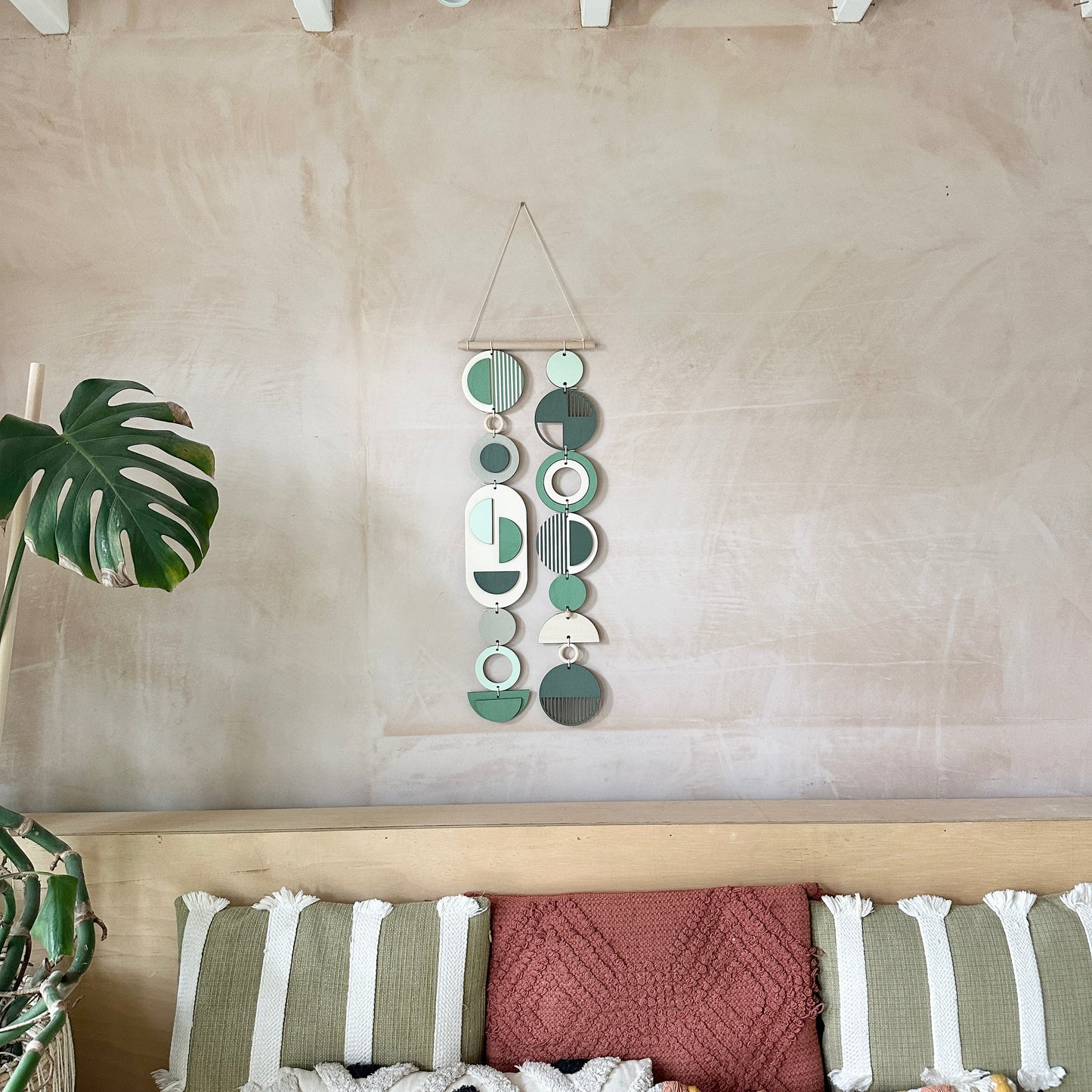 Green Wall Art - Modern Artwork - Home Decor - Large Centre Piece Art - Wall Tapestry