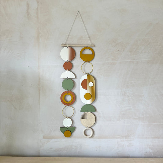 Geometric Wall Art - Modern Art - Wood Hanging Sculpture - Home Decor