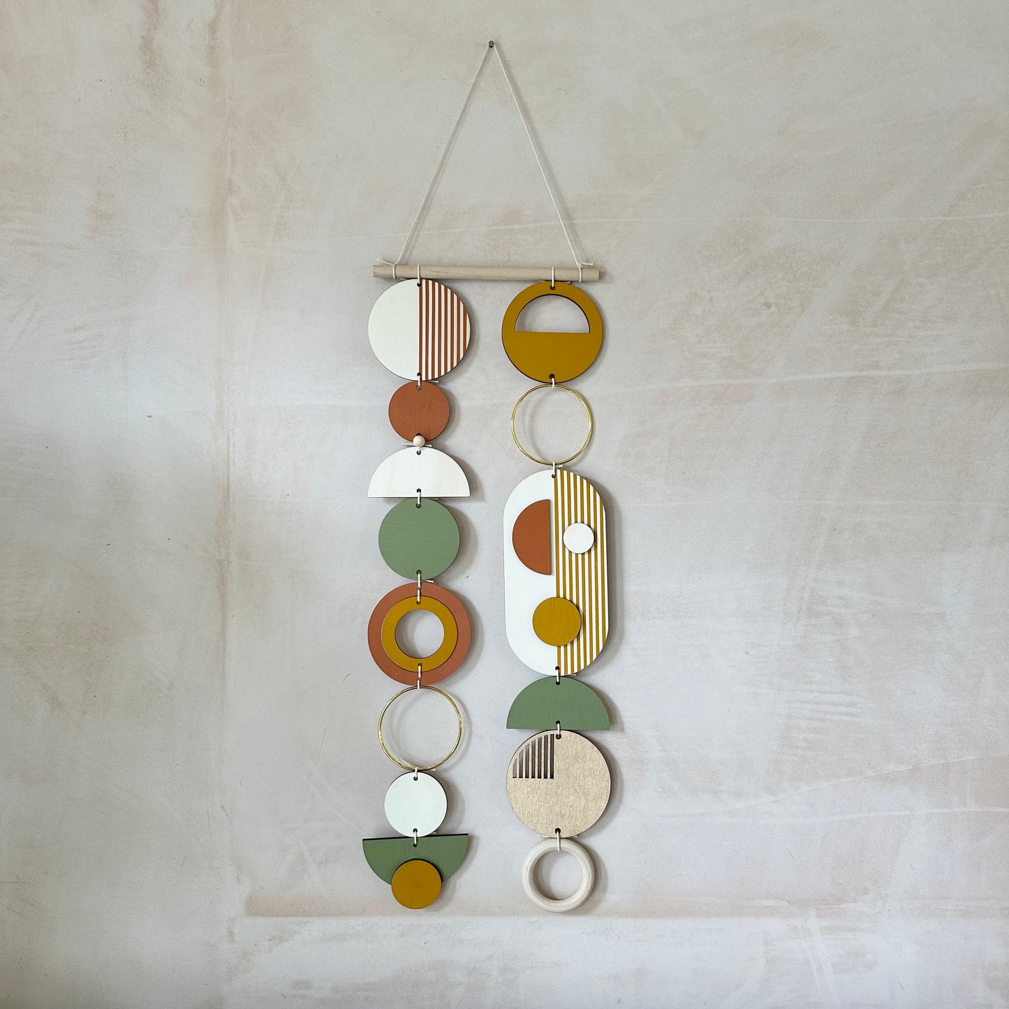 Geometric Wall Art - Modern Art - Wood Hanging Sculpture - Home Decor