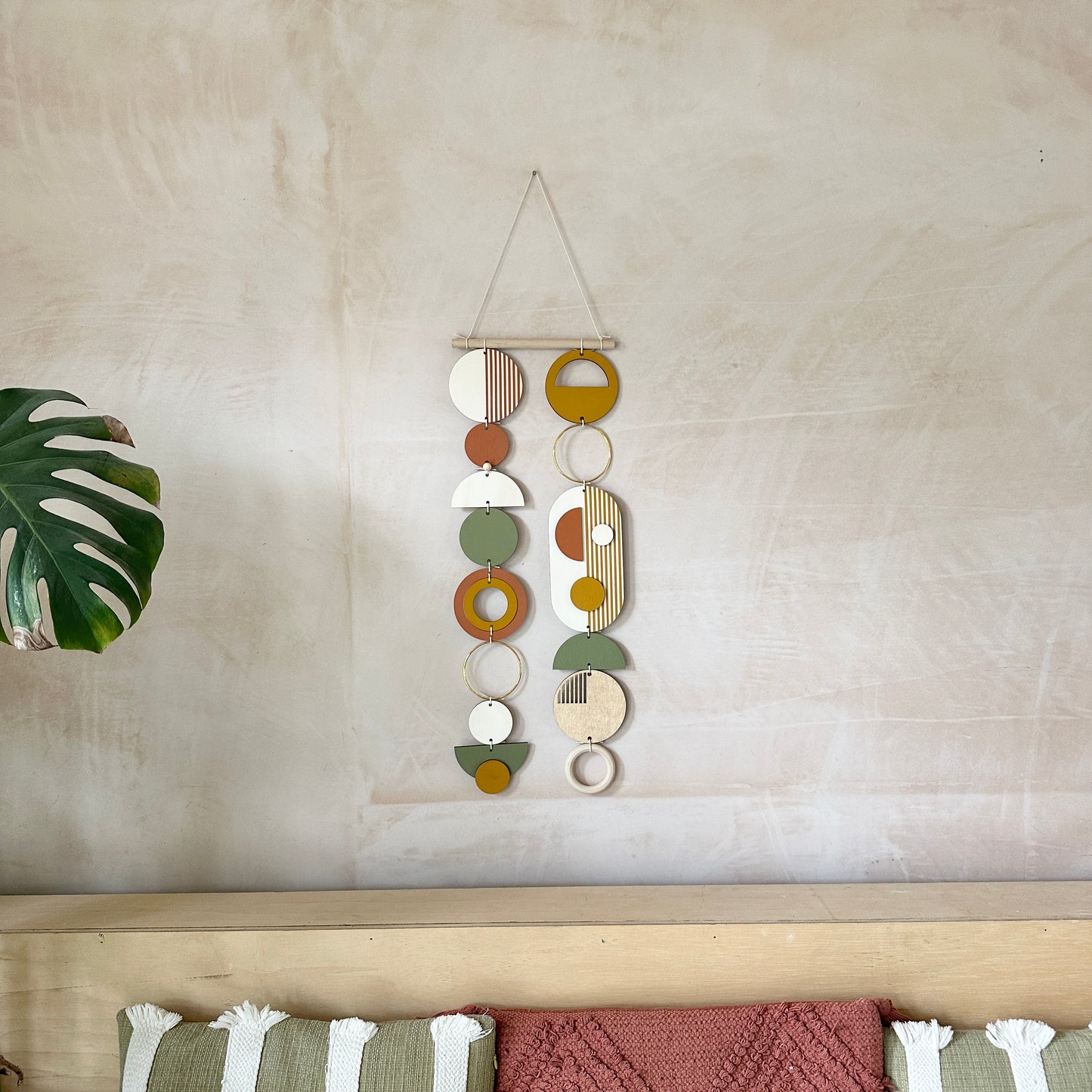 Geometric Wall Art - Modern Art - Wood Hanging Sculpture - Home Decor