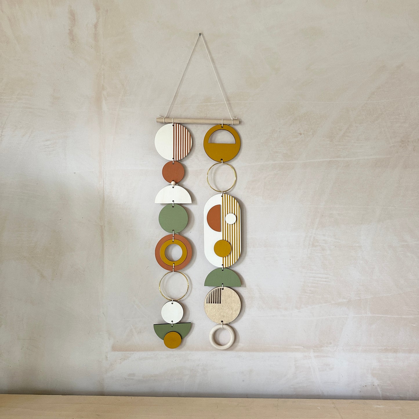 Geometric Wall Art - Modern Art - Wood Hanging Sculpture - Home Decor