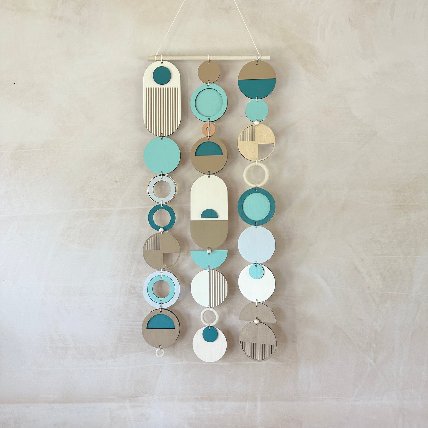 Large Blue Costal Wall Art - Geometric Artwork - Minimal Home Decor - Home Decor - Large Centre Piece Art - Wall Tapestry - Large Tapestry - Blue Art (Copy)