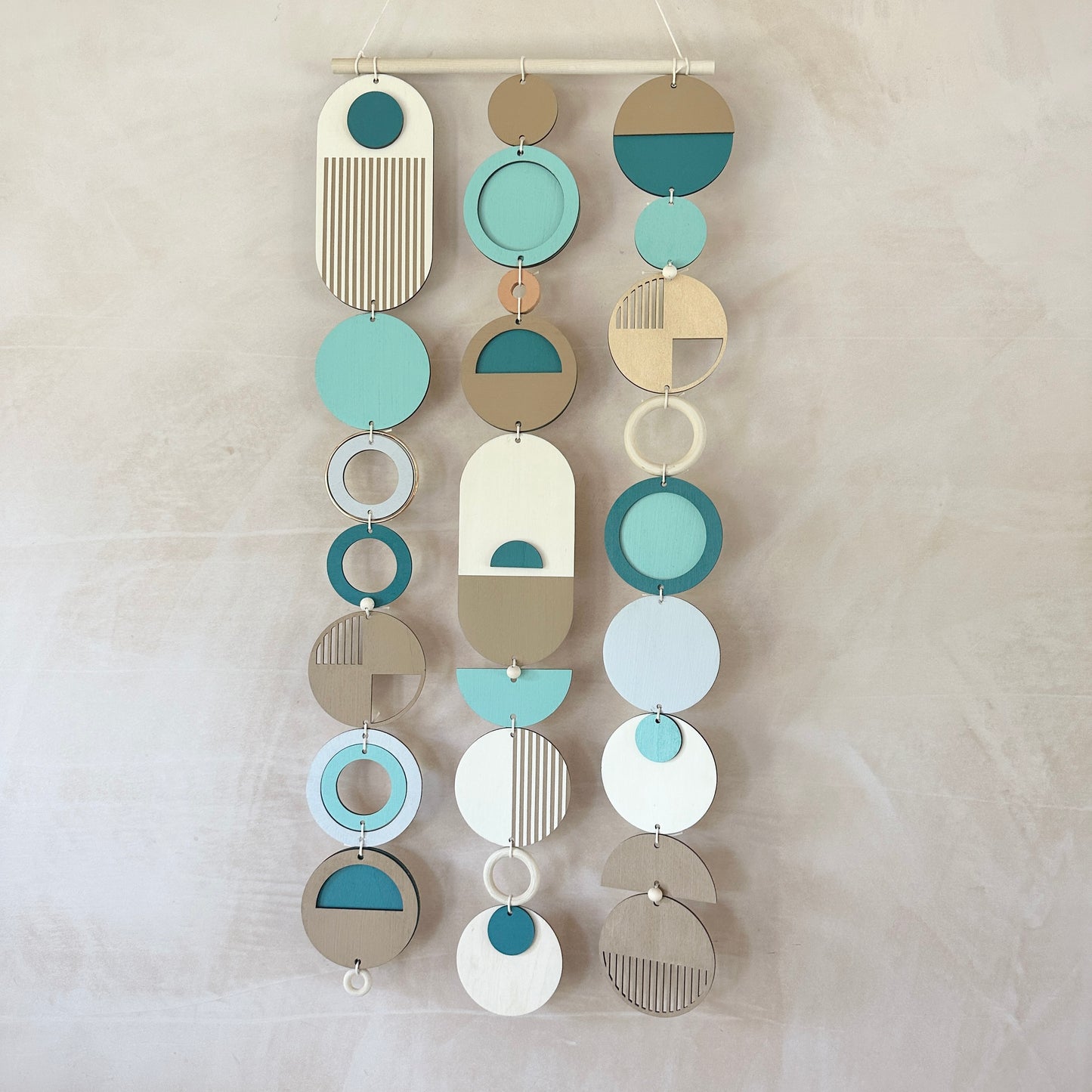 Large Blue Costal Wall Art - Geometric Artwork - Minimal Home Decor - Home Decor - Large Centre Piece Art - Wall Tapestry - Large Tapestry - Blue Art (Copy)
