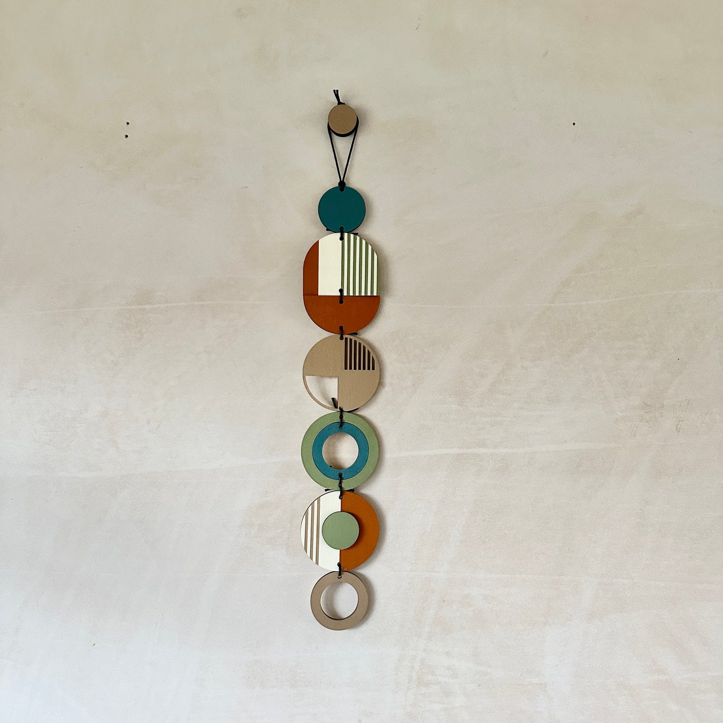 Small Modern Wall Hanging - Cute Geometric Art - Nice Wood Decor - Unusual Wall Hanging - Wall Jewellery- Contemporary Designs - Home Decor