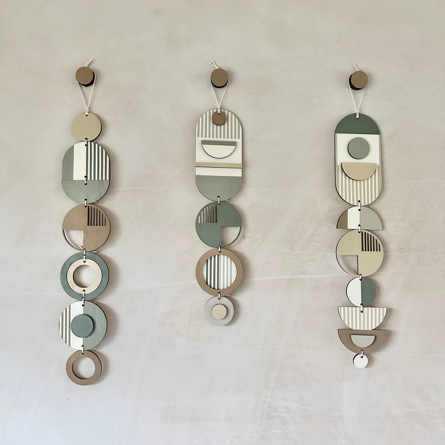 Small Modern Wall Hanging - Natural Geometric Art - Wood Decor - Unusual Wall Hanging - Wall Jewellery- Contemporary Designs - New Decor