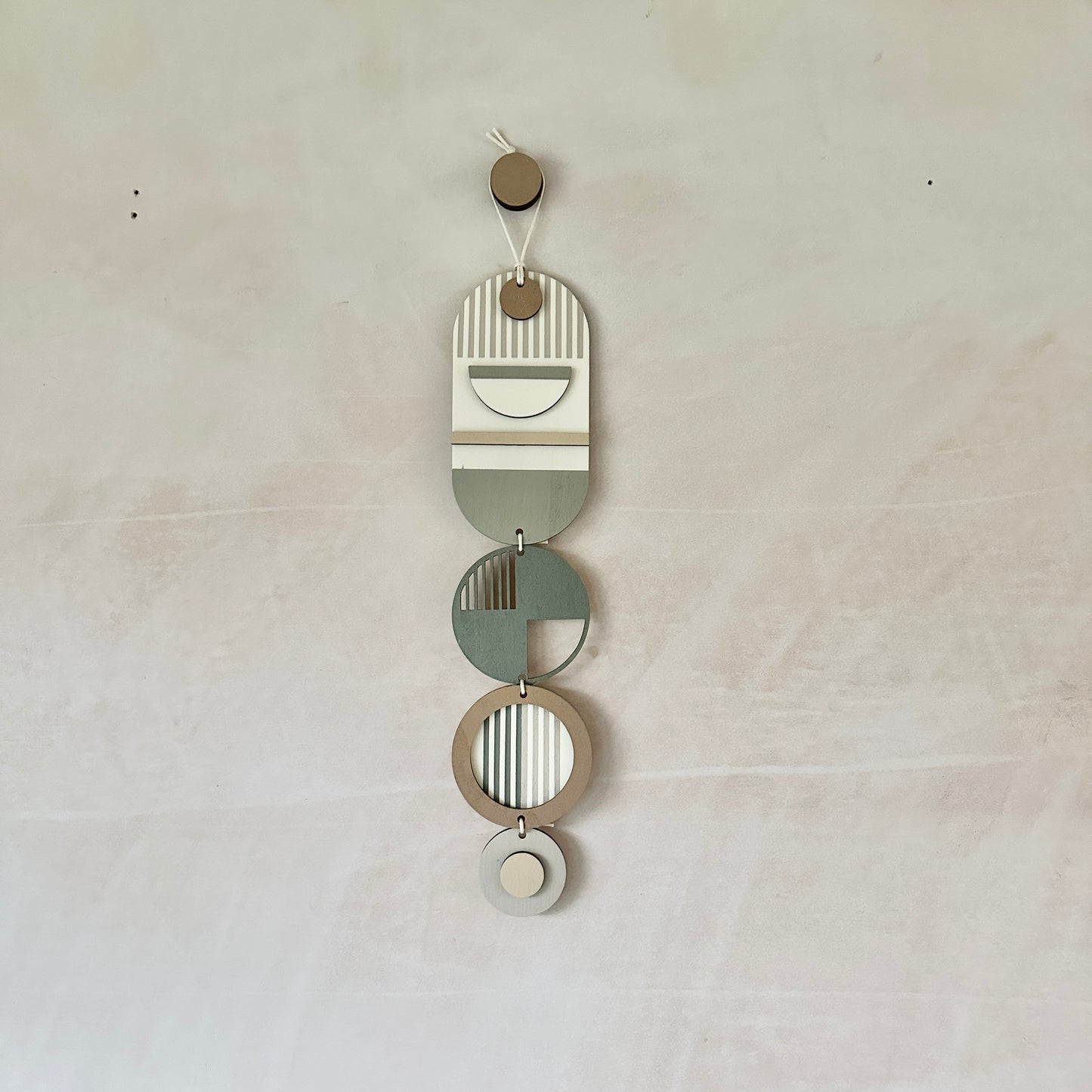 Small Modern Wall Hanging - Natural Geometric Art - Wood Decor - Unusual Wall Hanging - Wall Jewellery- Contemporary Designs - New Decor