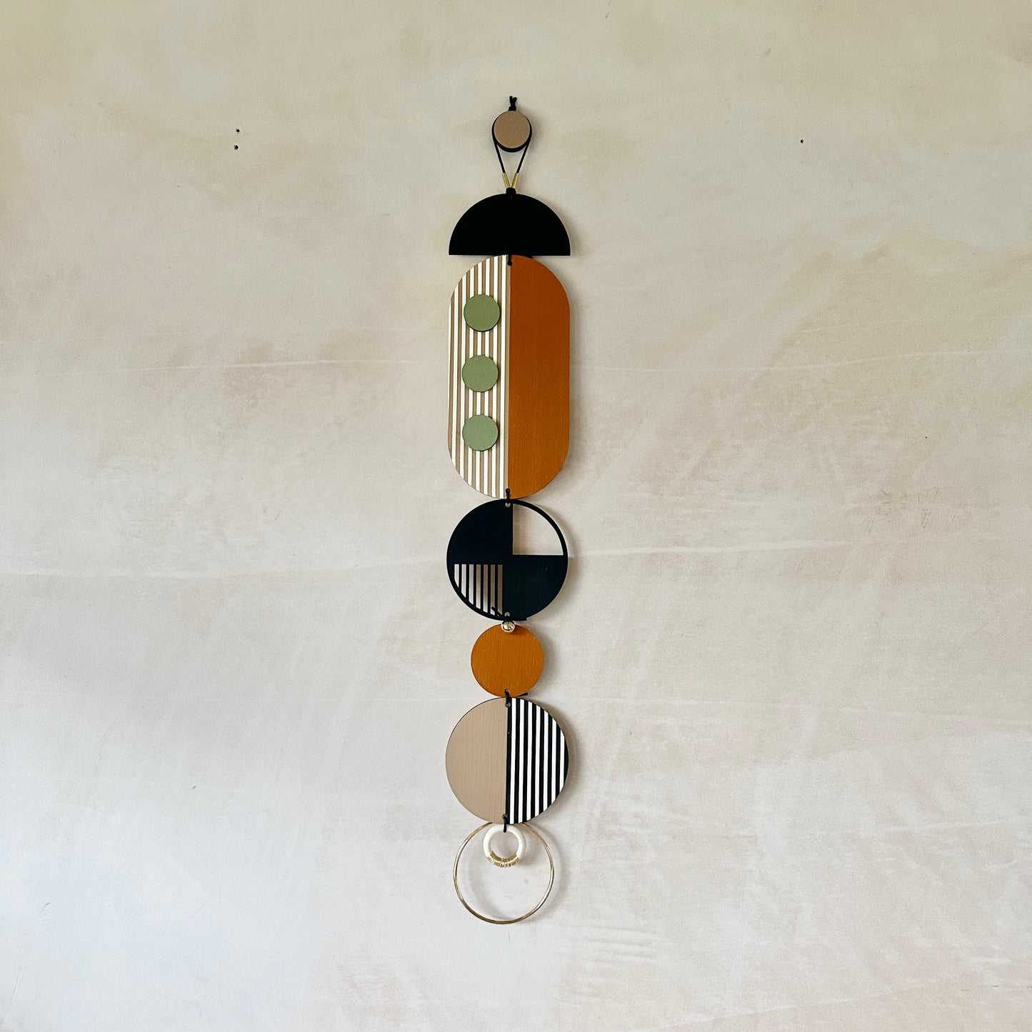 Modern Art Wall Hanging - Geometric Wall Art - Luxury Wall Decor - Mid-Century Home Decor - Slim Long Wall Tapestry