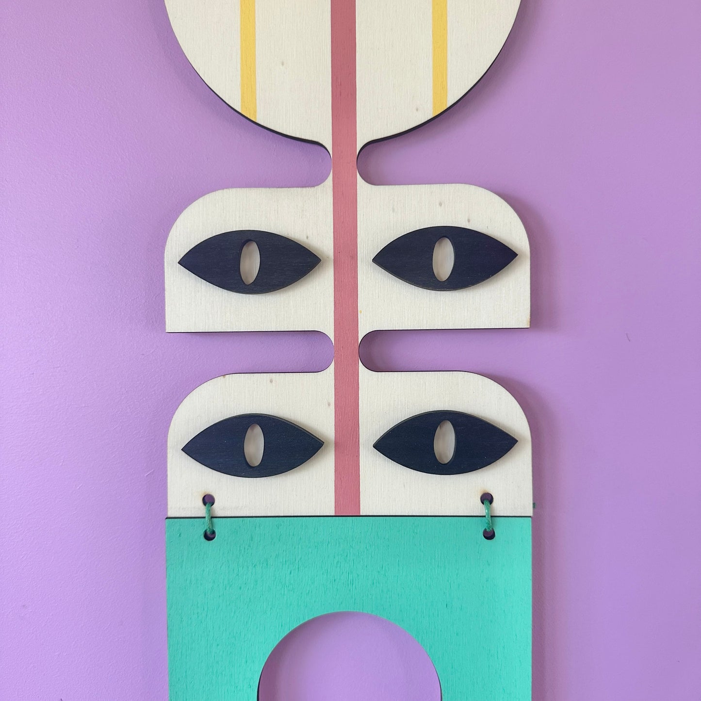 Eclectic Wall Hanging - Bright and Bold Wall Art - Abstract Home Decor