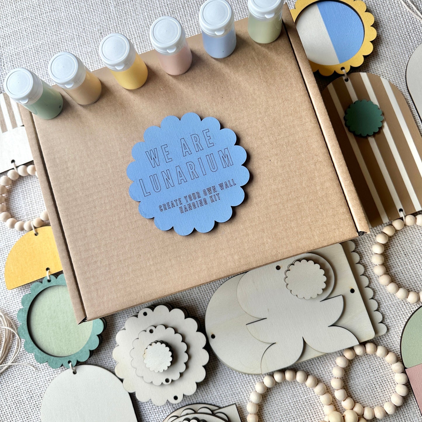 Spring Edition! Create Your Own Wall Hangings Kit - Make Your Own Art Gift - DIY Wall Hangings - Floral Art Present - Flowers Crafty Gifts