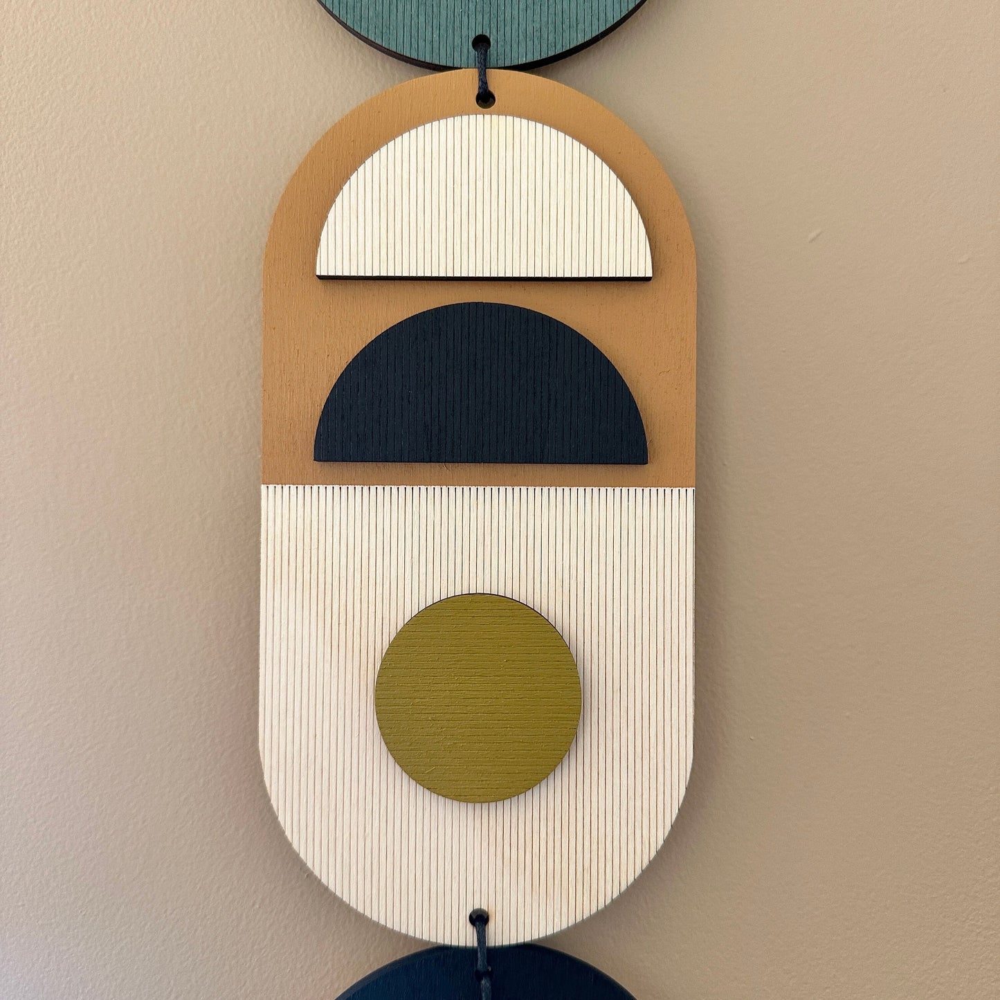 Multi-colour Wall Hanging - Geometric Wall Art - Home Decor - Housewarming Present - Mid-Century Home Decor