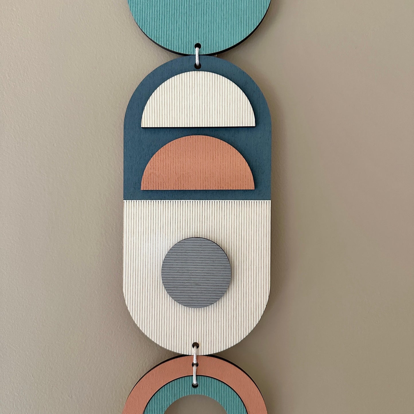 Multi-colour Home Decor - Geometric Wall Art - Home Gift for Her - Housewarming Gift - Mid-Century Home Decor - Art Gift - Birthday Present