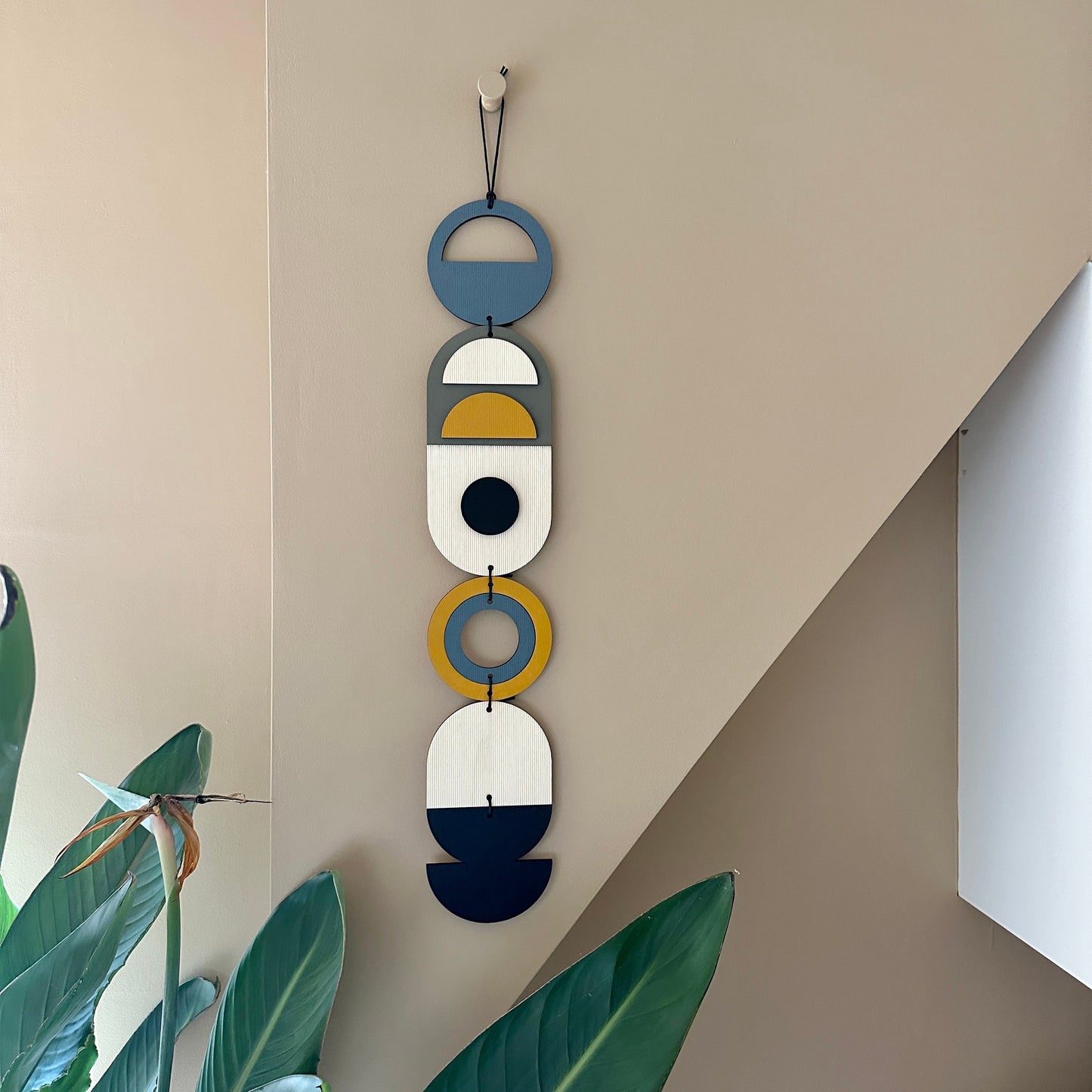Wall Hanging Gift - Geometric Wall Art - Home Gift for Him - Housewarming Present - Mid-Century Home Decor - Art Gifting - Birthday Present