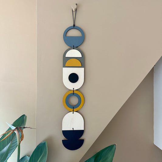 Wall Hanging Gift - Geometric Wall Art - Home Gift for Him - Housewarming Present - Mid-Century Home Decor - Art Gifting - Birthday Present
