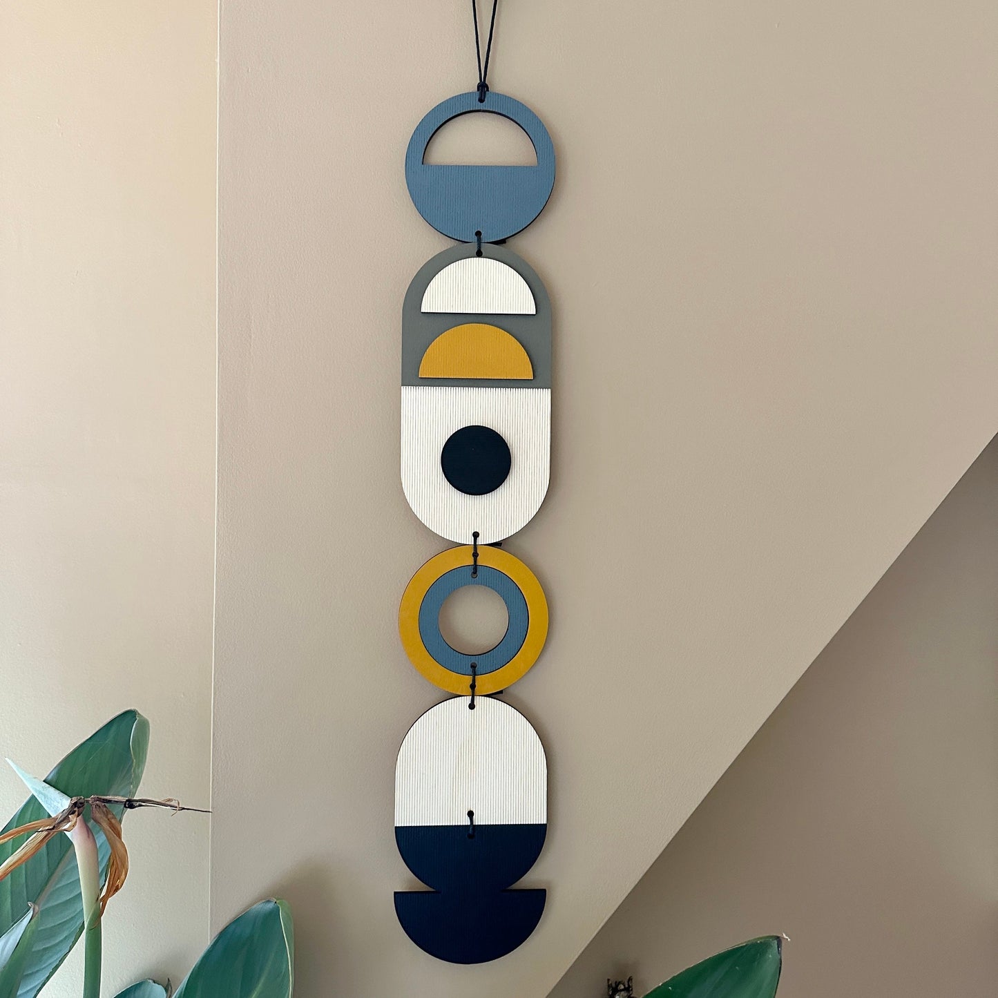 Wall Hanging Gift - Geometric Wall Art - Home Gift for Him - Housewarming Present - Mid-Century Home Decor - Art Gifting - Birthday Present