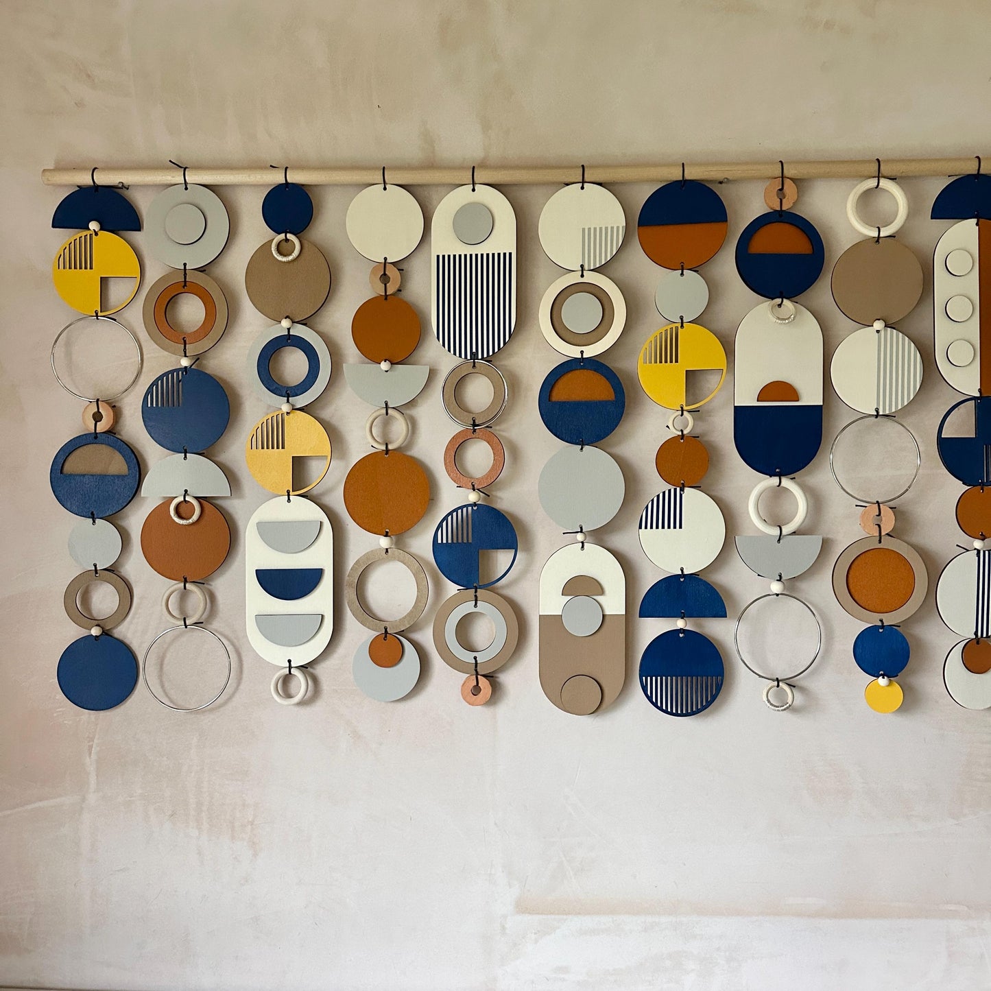Large Abstract Wall Art - Oversized Wall Decor - Above Sofa Art - Navy Wall Decor - Navy Wall Art
