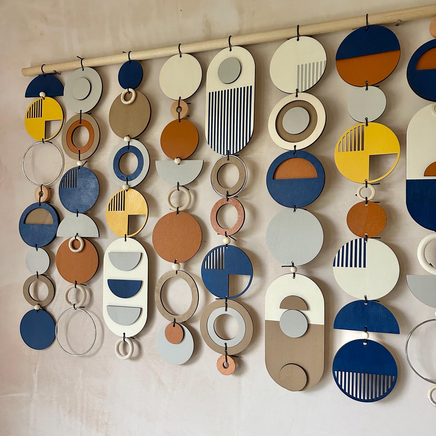Large Abstract Wall Art - Oversized Wall Decor - Above Sofa Art - Navy Wall Decor - Navy Wall Art