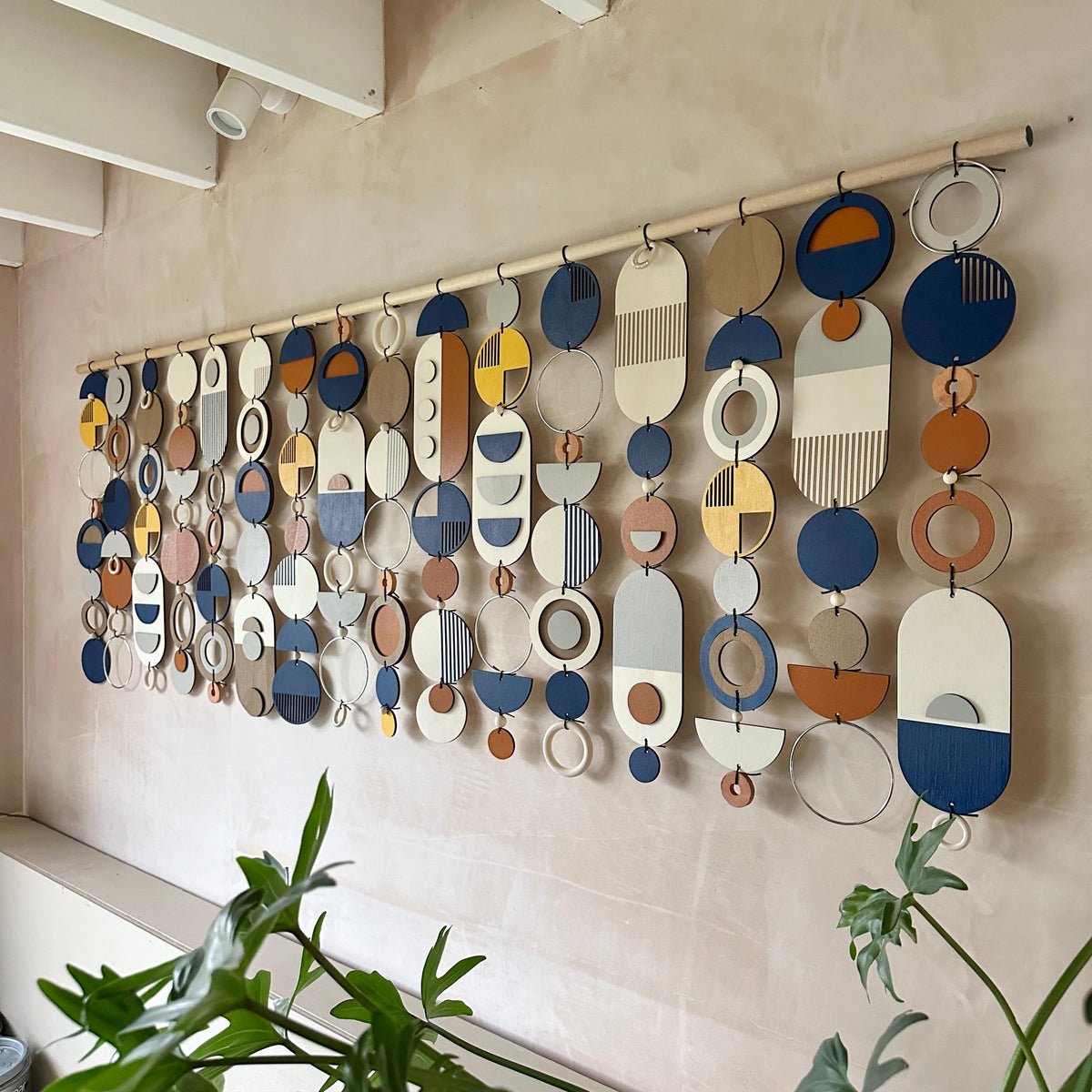 Large Abstract Wall Art - Oversized Wall Decor - Above Sofa Art - Navy Wall Decor - Navy Wall Art