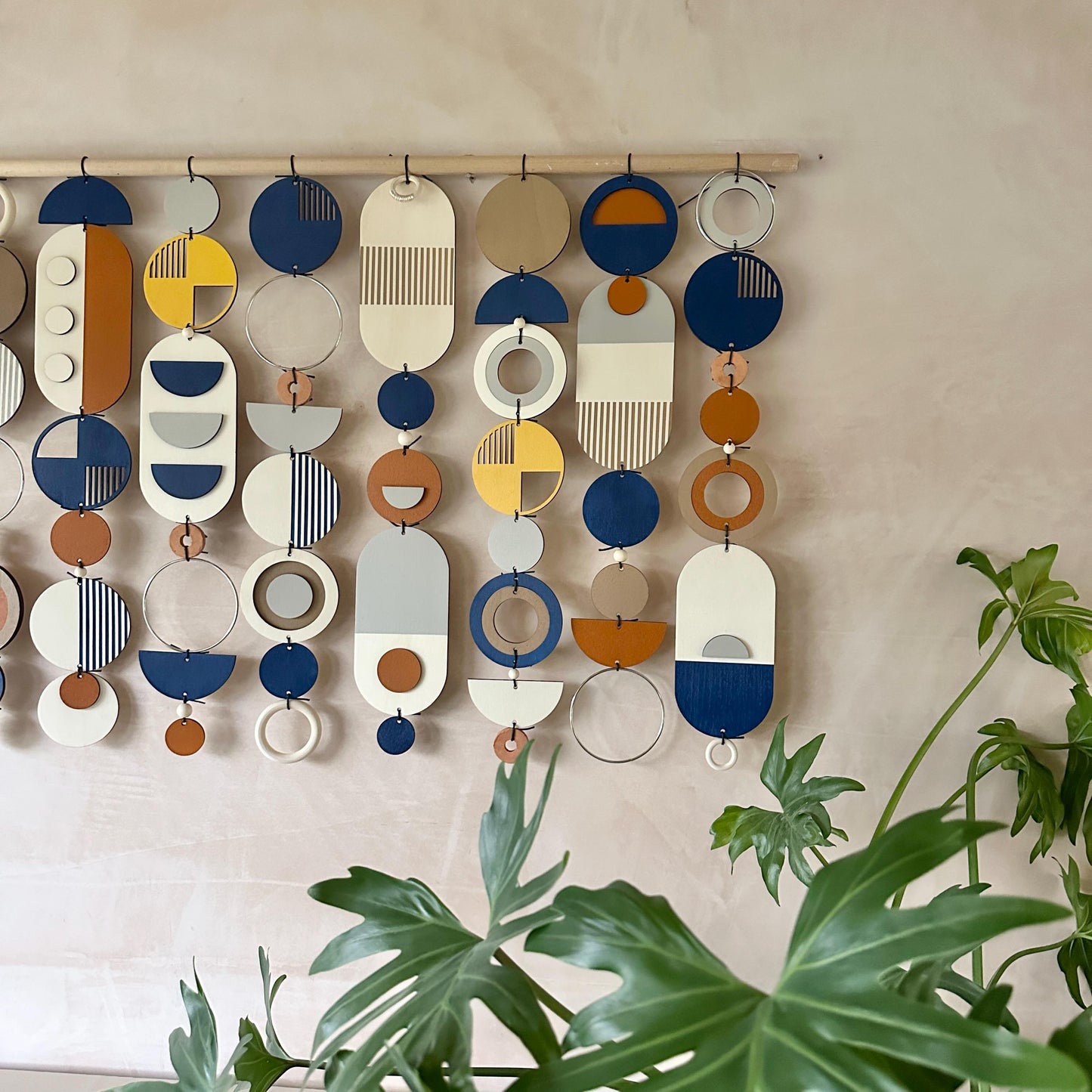 Large Abstract Wall Art - Oversized Wall Decor - Above Sofa Art - Navy Wall Decor - Navy Wall Art