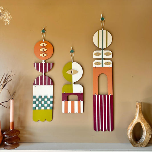 Modern Art Gallery Wall - Pop Art Style - Geometric Wall Hangings