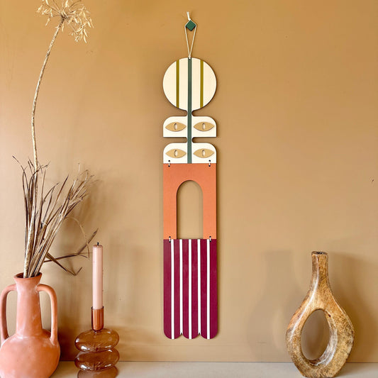 Eclectic Wall Hanging - Bright and Bold Wall Art - Abstract Home Decor