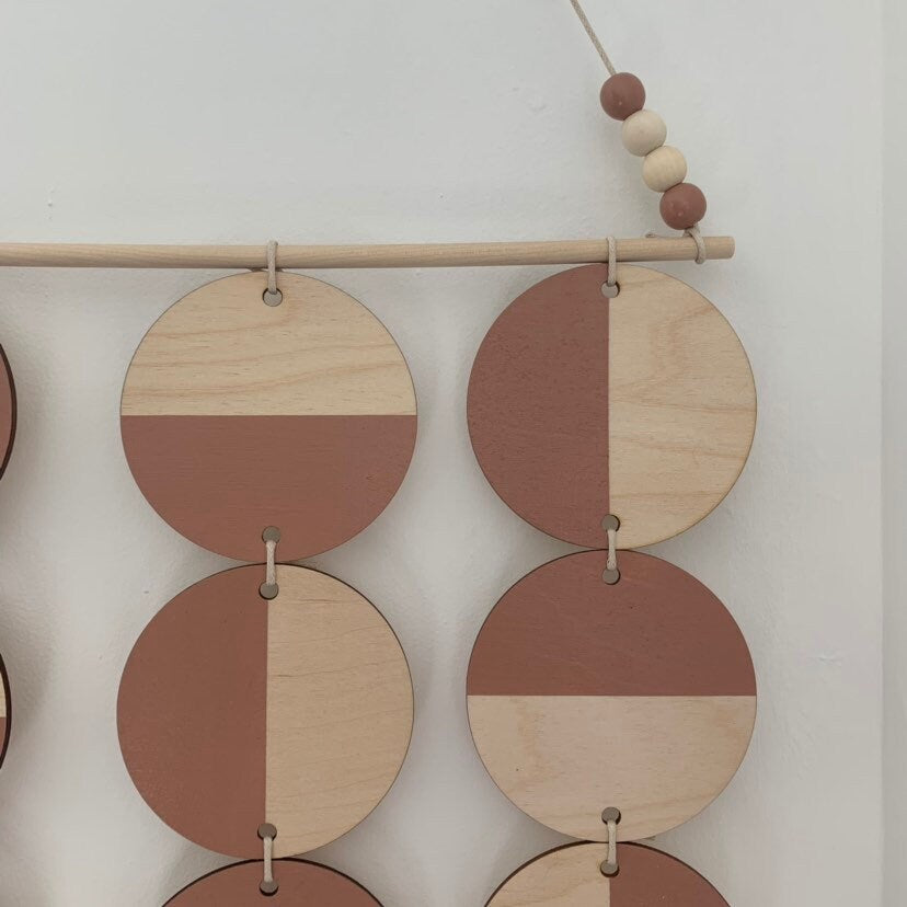 Extra Large Wall Hanging - Dusky Pink Wall Hanging - Massive Wall Art - Geometric Art - Wooden Plaque - Huge Wall Covering - Massive Scandi