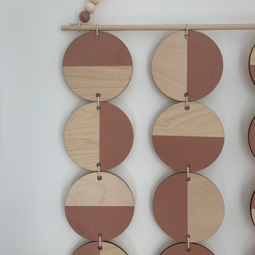 Extra Large Wall Hanging - Dusky Pink Wall Hanging - Massive Wall Art - Geometric Art - Wooden Plaque - Huge Wall Covering - Massive Scandi