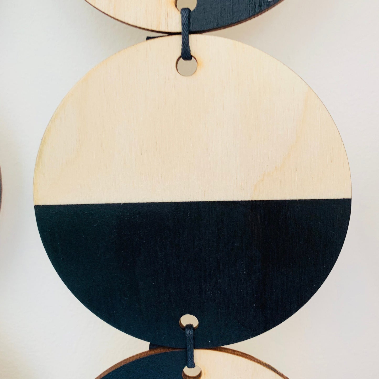 Extra Large Wall Hanging - Black Wall Hanging - Massive Wall Art - Geometric Art - Wooden Plaque - Huge Wall Covering - Scandinavian Decor