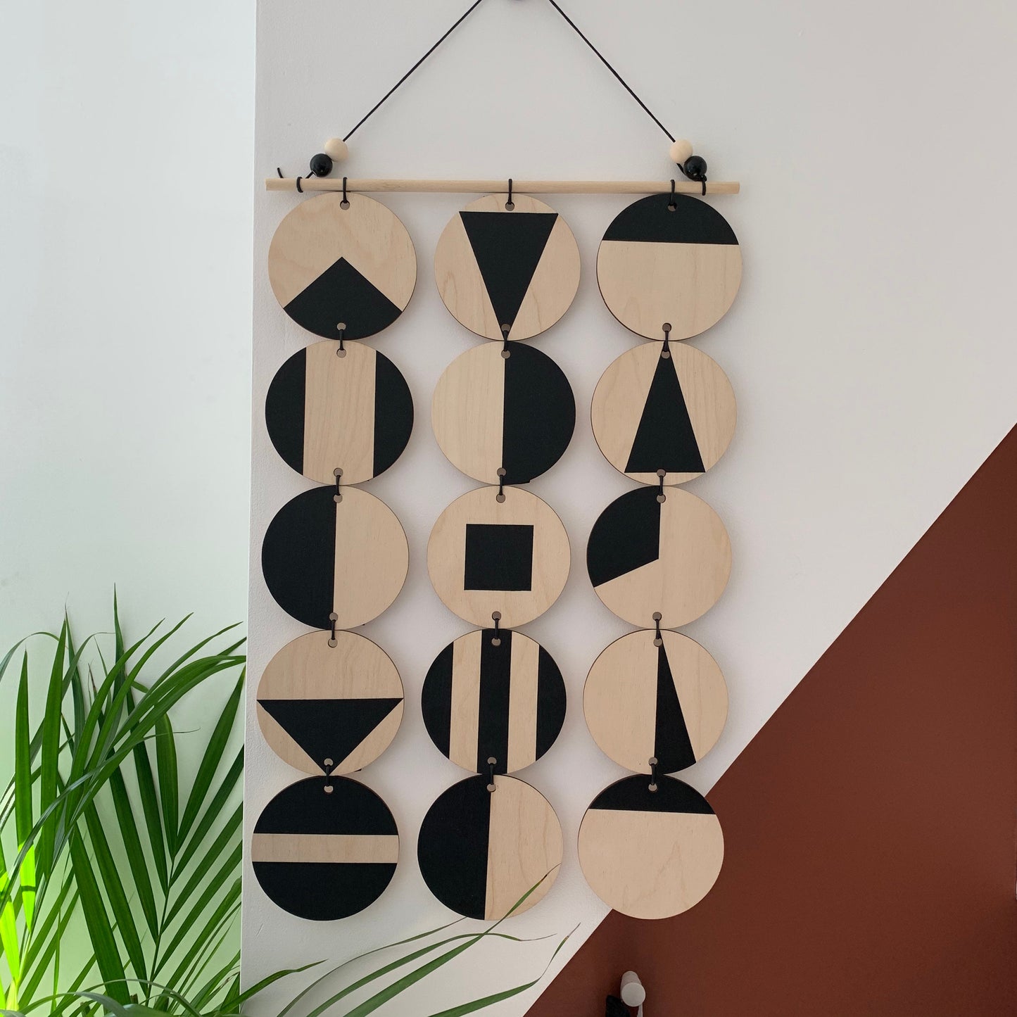 Black Geometric Wall Hanging