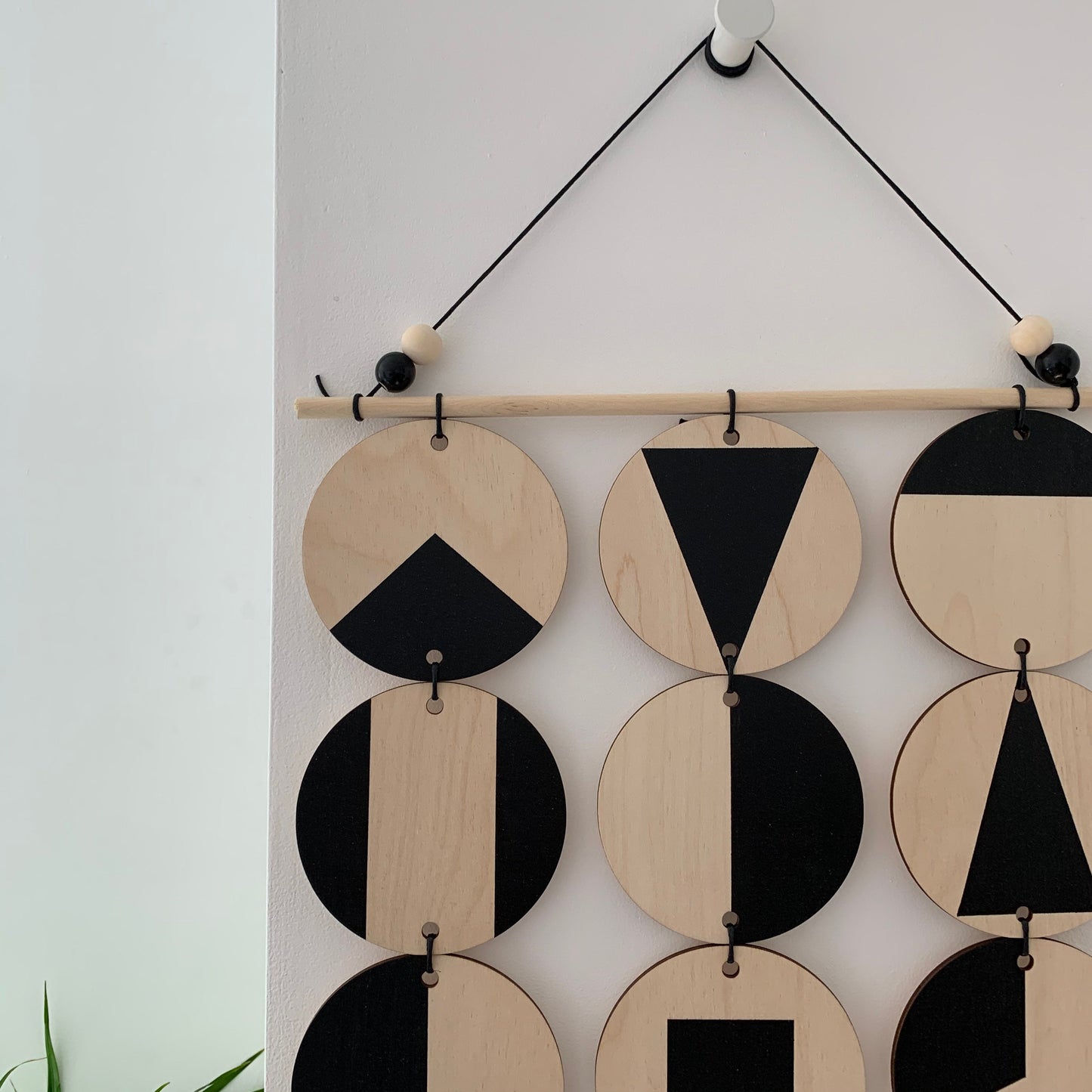 Black Geometric Wall Hanging