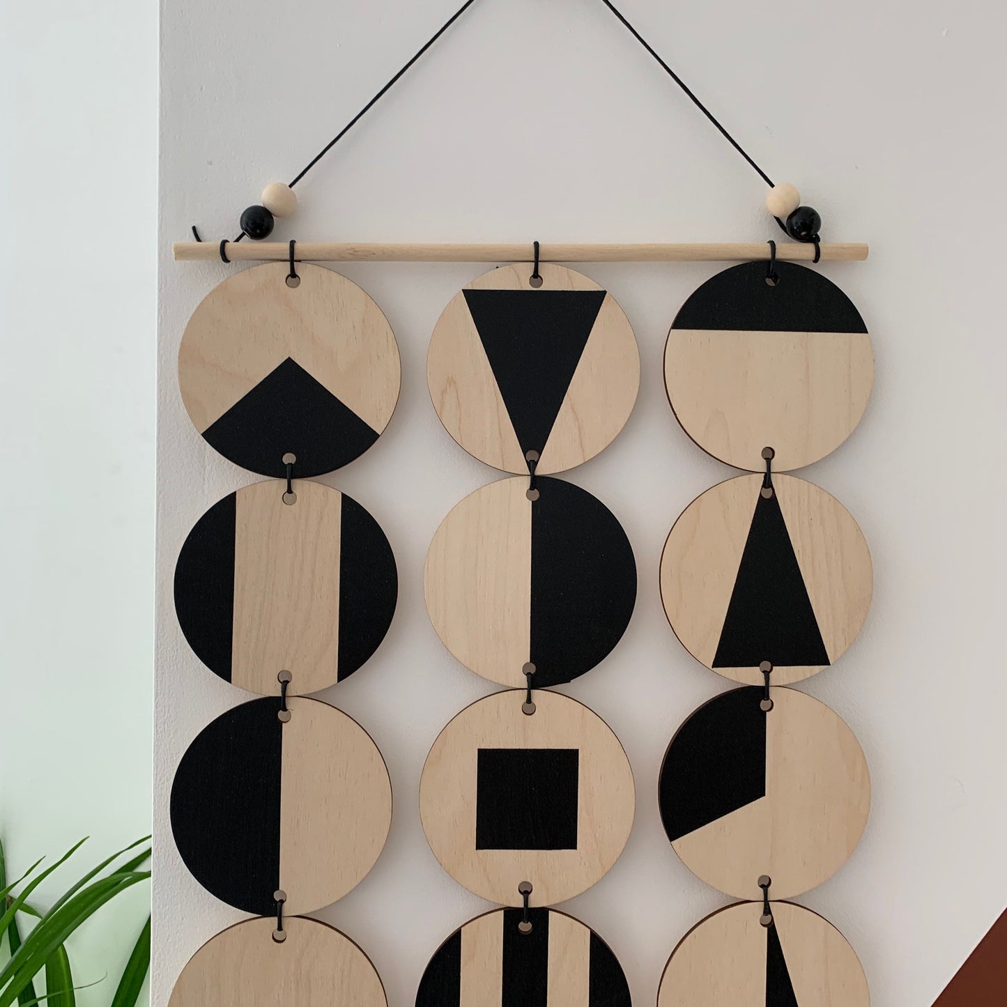 Black Geometric Wall Hanging