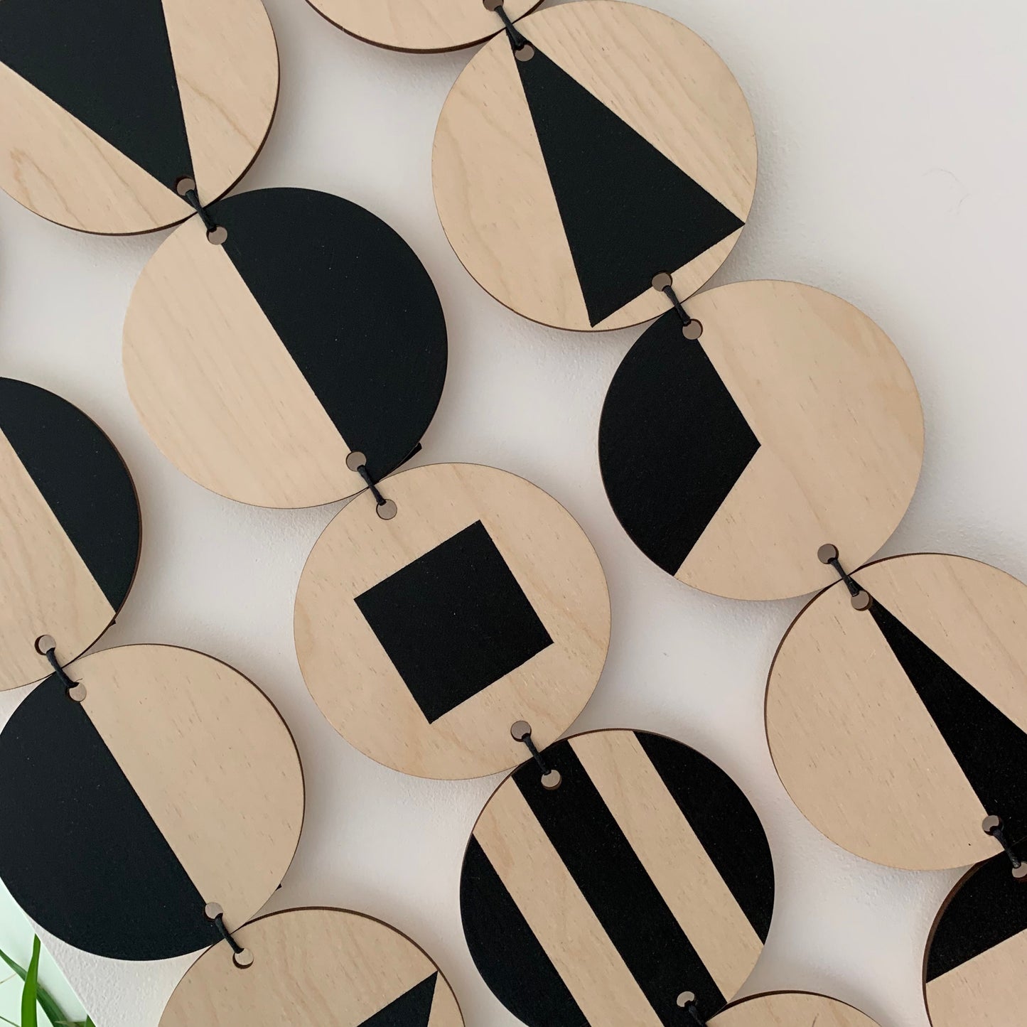 Black Geometric Wall Hanging