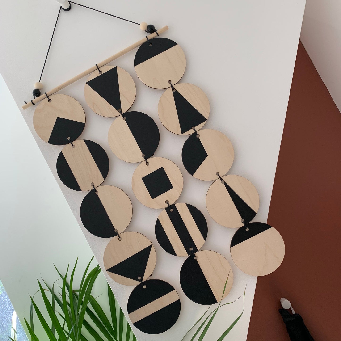 Black Geometric Wall Hanging